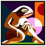 Figure: the GIF embedded in the 77 P2MS outputs of transaction 54fdeda9....